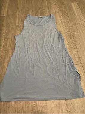 Ya Los Angeles Pale Blue Sleeveless Mini Tank Dress